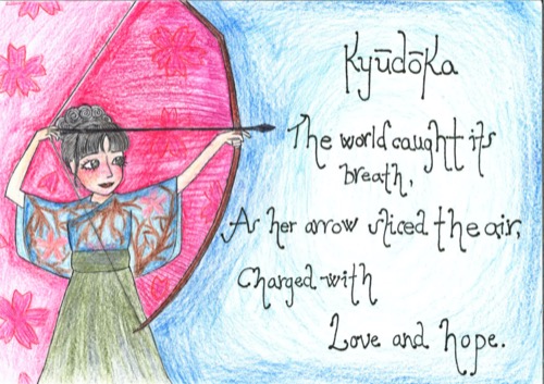 The world caught its breath As her arrow sliced the air Charged with love and hope