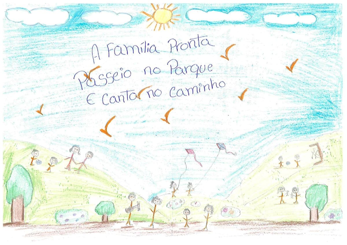 A família Pronta  Passeio no parque  E canto no caminho 