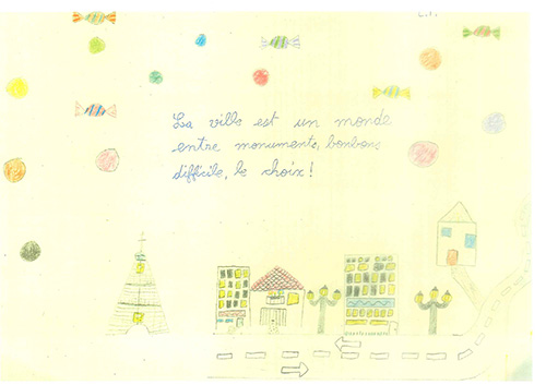 La ville est un monde Entre monuments, bonbons Difficile, le choix!