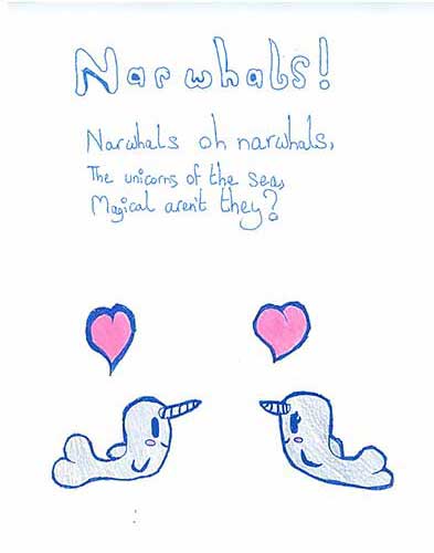 Narwhals oh narwhals, Unicorns of the sea, Magical, aren’t they?
