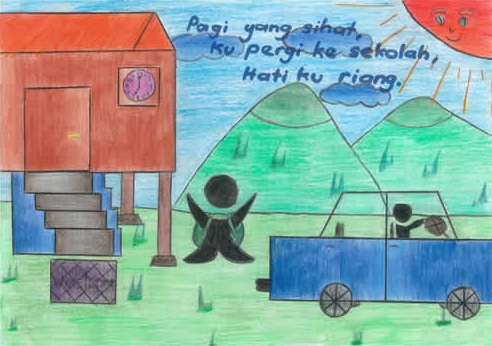 Pagi Yang Sihat  Ku Pergi Ke Sekolah  Hati Ku Riang