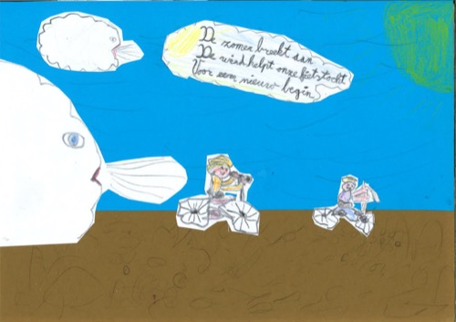 De zomer breekt aan De wind helpt onze fietstocht Voor een nieuw begin