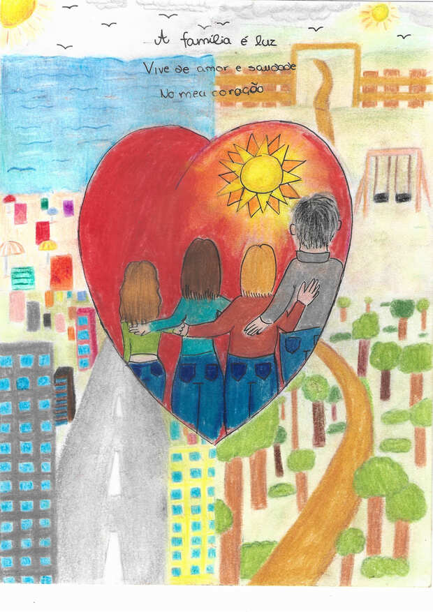 A Família é luz, vive de amor e saudade No meu coração.