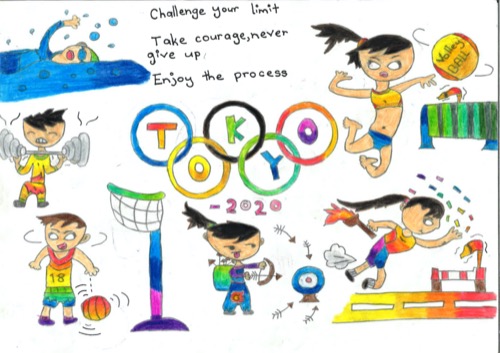 Challenge your limit Take courage, never give up Enjoy the process