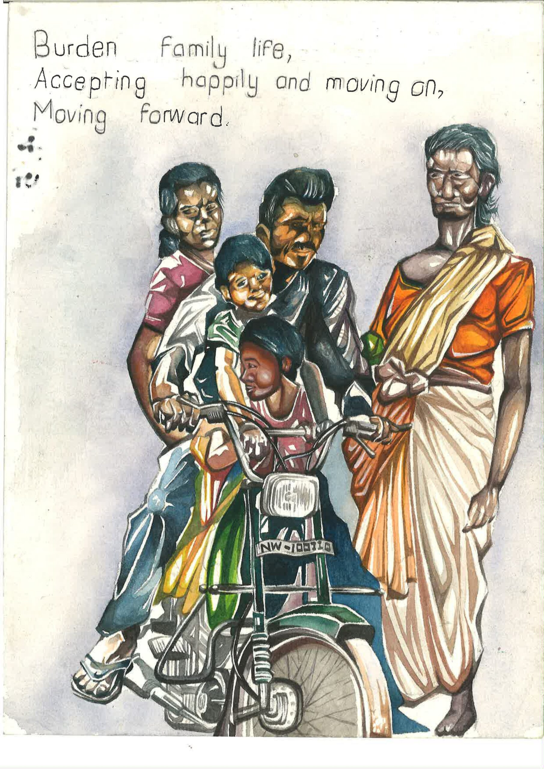 Burden Family life Accepting happily and moving on,  Moving forward