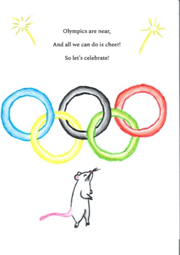 Olympics are near, And all we can do is cheer! So let's celebrate!