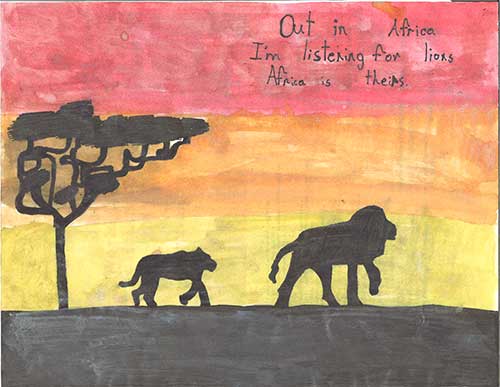 Out in Africa I'm listening for lions Africa is theirs